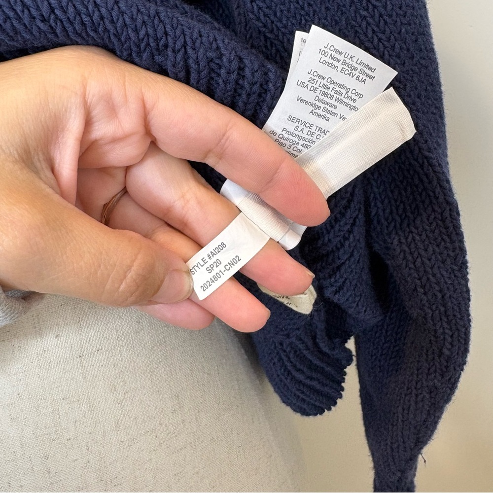 MADEWELL Wellesley Bobble Pullover Sweater in Dark Nightfall - Picture 6 of 8